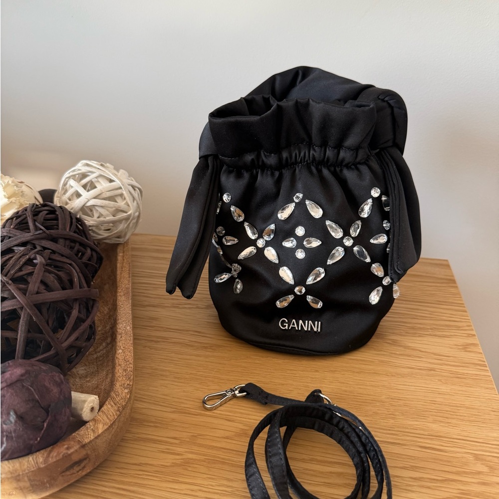 14 - *Like New* GANNI Black Occasion Top Handle Bag - Picture 3 of 8